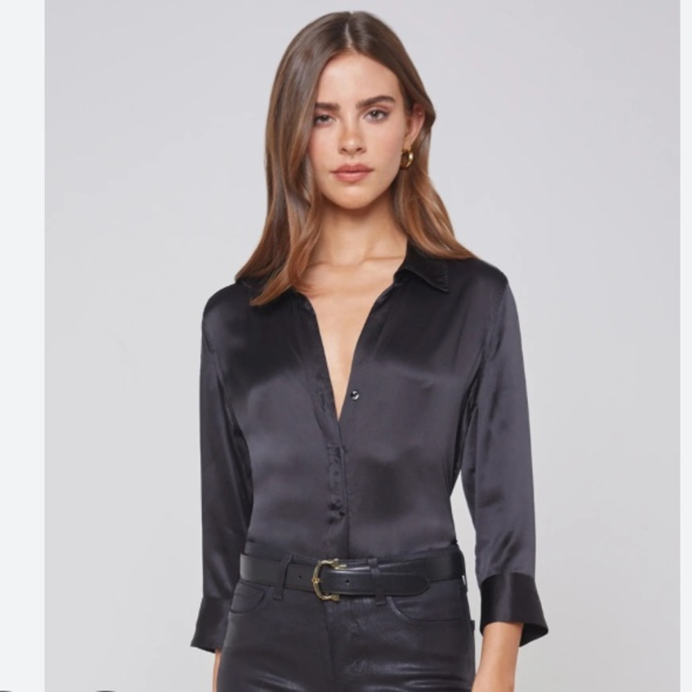 NWT L’ Agence Dani Silk Blouse